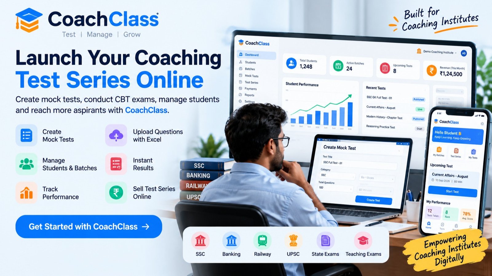 How to Create Mock Tests for Your Coaching Students Online